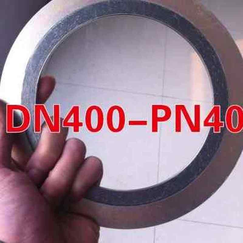 新品厂促标准DN400PN40石墨y四氟金属缠绕垫片304不锈钢内外环型