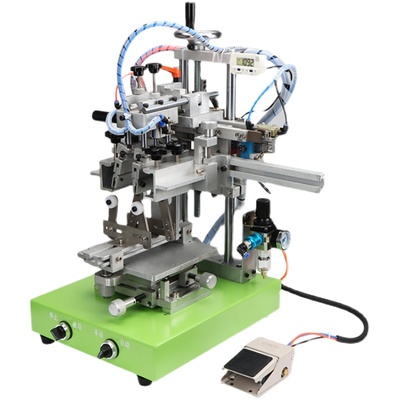 新品曲面网版印刷机半自动滚r印圆瓶杯子笔筒LOGO字图标志图案丝