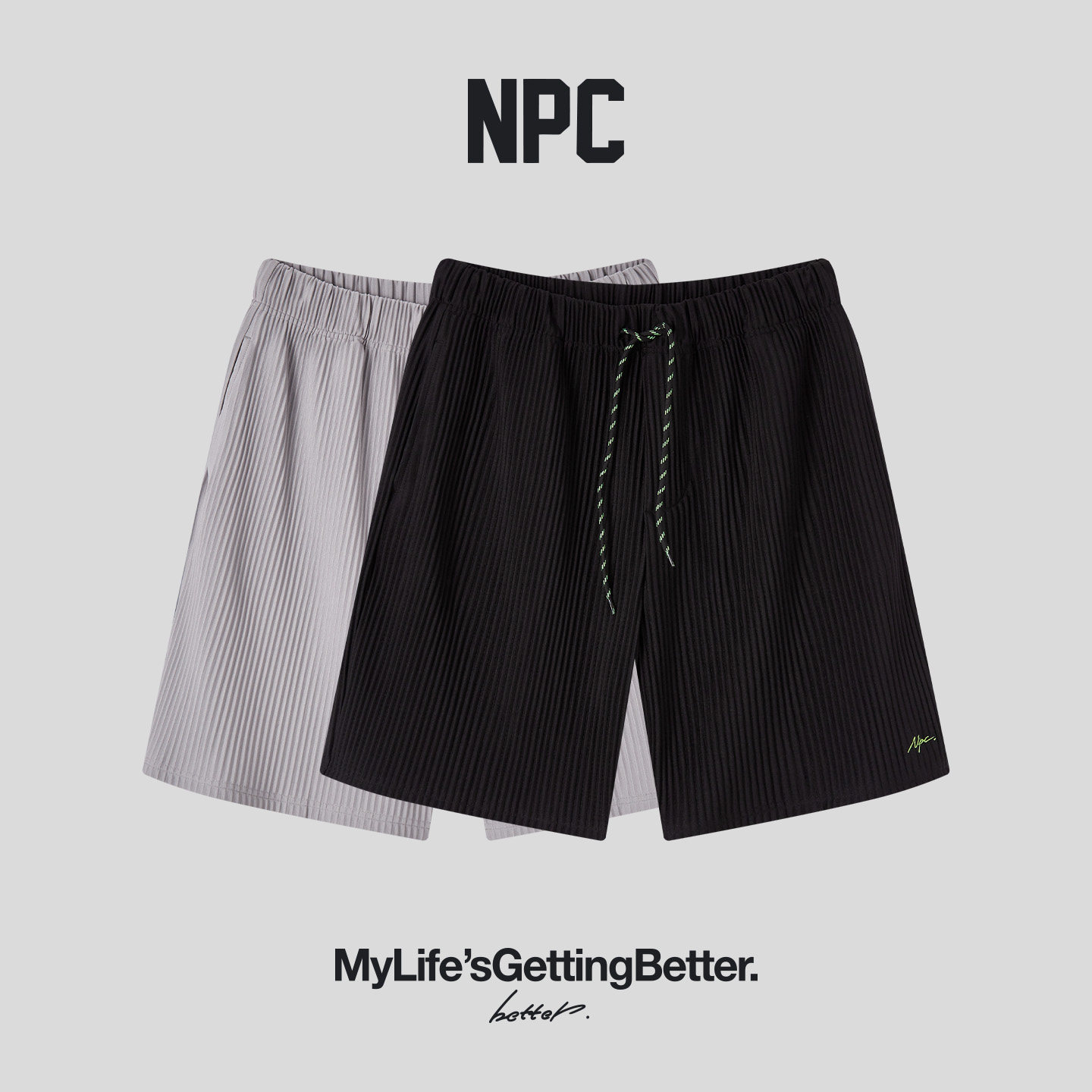 NPC潮牌热休闲短裤男薄款弹力宽松通勤五分裤夏官方正品假一赔十