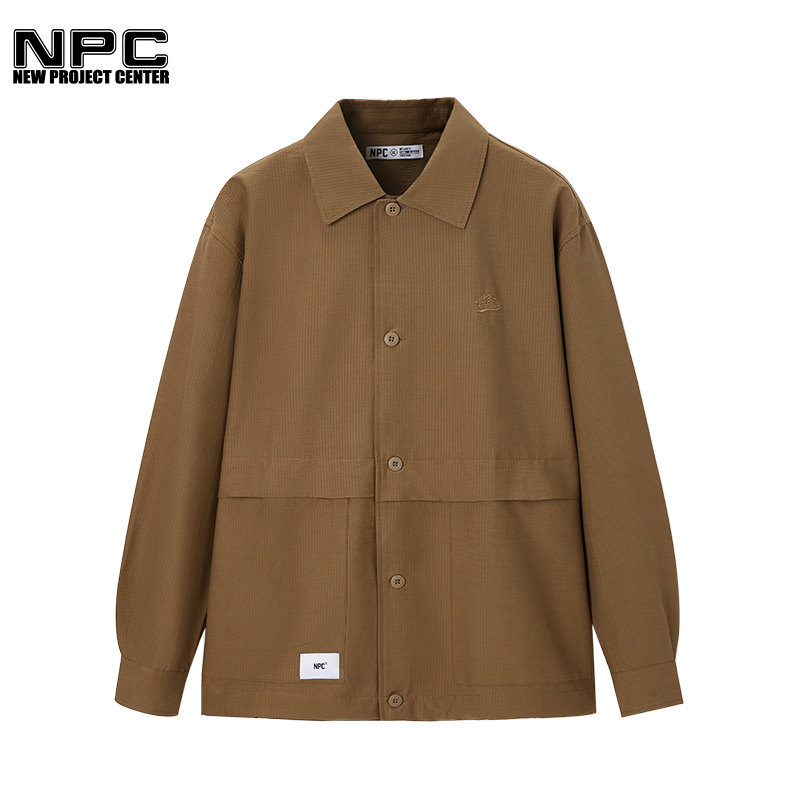NPC潮牌李晨nic同款刺绣大口袋衬衫休闲夹克情侣官方正品假一赔十图片