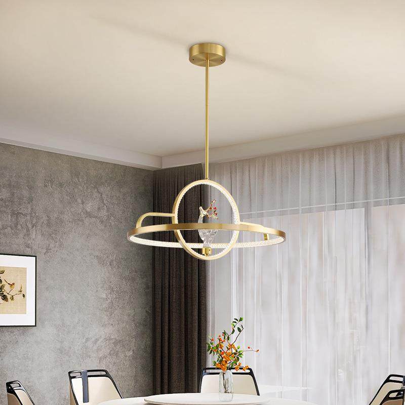 铜新中式设计师圆环新款壁灯客吊厅主灯现432代奢简约轻卧室全灯,家装灯饰光源,智能吊灯,淘宝优惠券,粉丝福利购,淘宝优惠卷