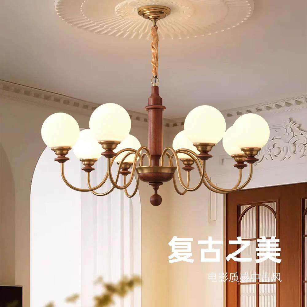客吊灯美式简872大约中古室风格餐厅厅主厅吊灯法式复古南洋风卧,家装灯饰光源,智能吊灯,淘宝优惠券,粉丝福利购,淘宝优惠卷