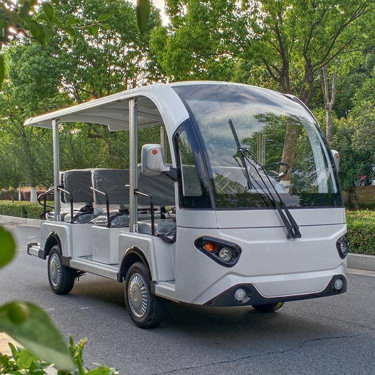 11座观光车开酒接待楼部电动看房车摆渡店景敞区旅DN-11M-2游四轮