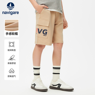 Navigare意大利小帆船男童短褲 新款 兒童透氣休閑運動褲 2025年夏季