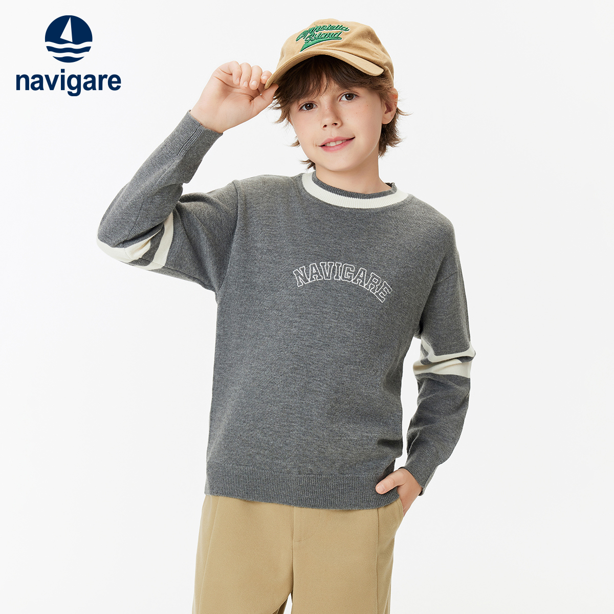 Navigare意大利小帆船毛衣