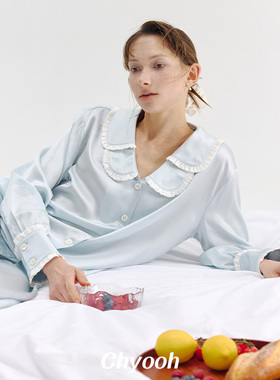 明星同款｜Chyooh池攸翻领真丝家居服22姆米100%桑蚕丝睡衣可外穿