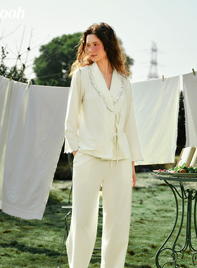 Chyooh池攸呓语系列·醒晨25SS呓语系列可外穿女款家居服套装睡衣