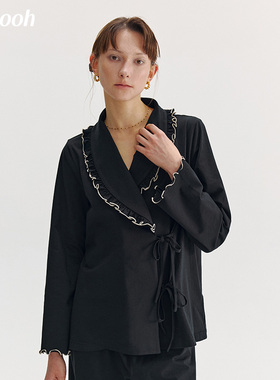 明星同款Chyooh匹马棉秋冬法式可外穿睡衣高级感家居服套装