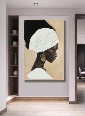 跨境海画外手绘肌理高油FEZ画手工装置立艺体实物档术玄关走廊挂