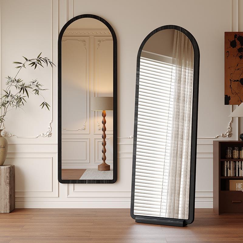 风中古穿衣镜家试客厅全身镜靠墙用拱形落地衣镜壁挂NGO法式