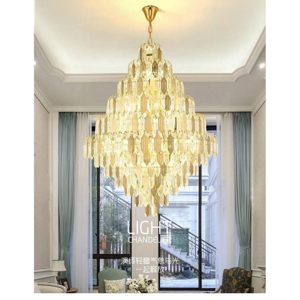 轻奢吊灯水0晶吊灯灯客厅灯简约现代大气餐厅2275819年新款后现代