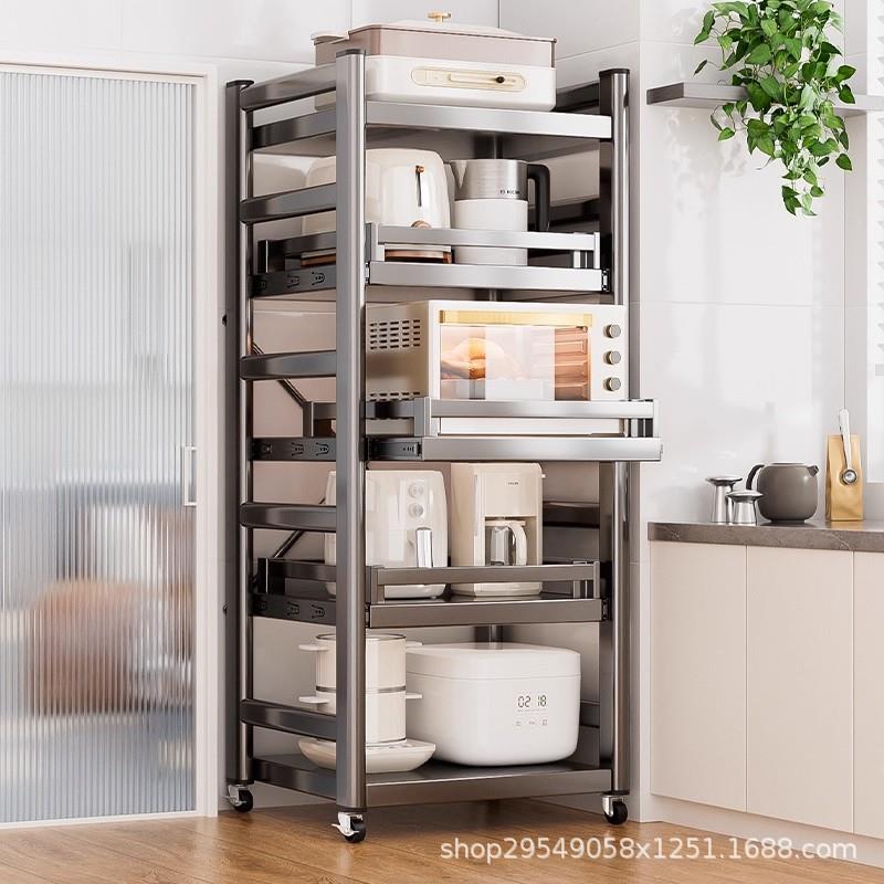 厨式BWF45820房夹缝置物架抽屉抽拉储物架墙角落地层冰箱隙侧面缝