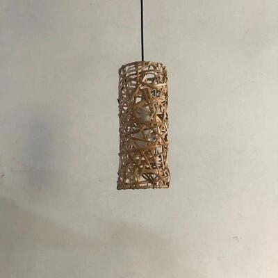 新中式仿古创意竹编ARX笼室餐灯厅饭店藤艺竹艺茶艺麻布绳编织吊