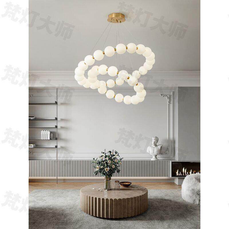 2205奶油风吊灯219厅灯简约灯现代大气新款主客灯餐厅具轻奢卧室