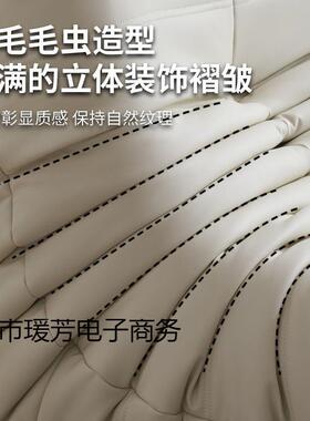 lw0人绒沙发tgoo毛毛虫懒沙ARI发轻奢简约网红创意椅子麂皮写意空