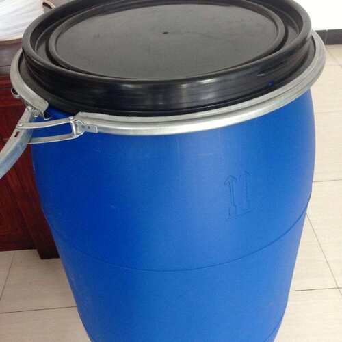 200L塑料桶抱箍桶大口化工桶200KG法兰桶双环桶耐酸碱120L大容量