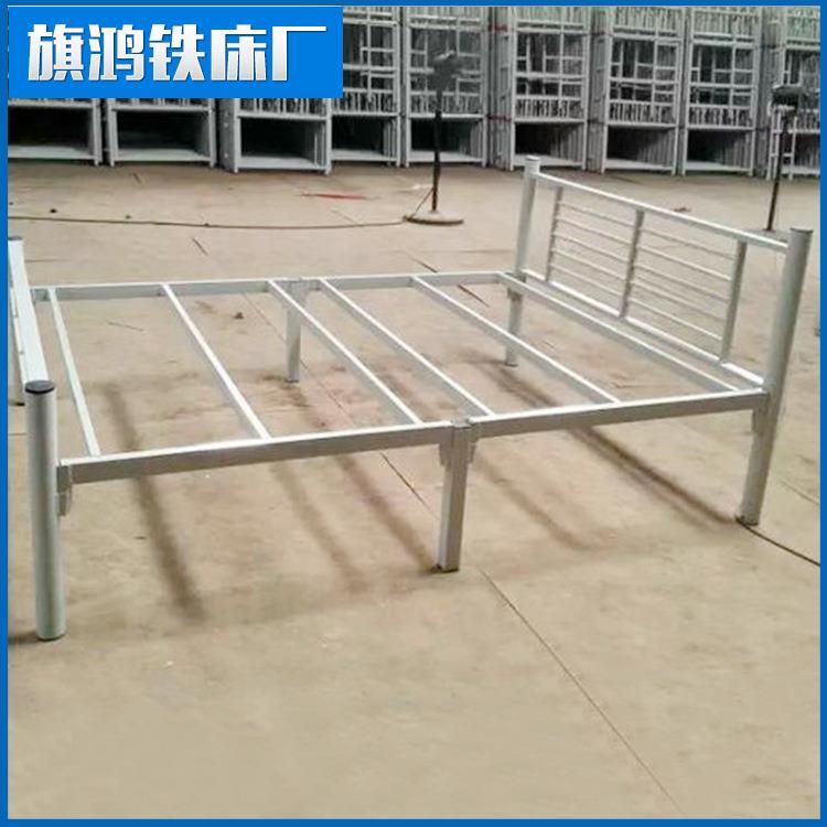 1厚.2米1.米单层双人床60六脚单出租房5公寓加双人六床圆管脚单层