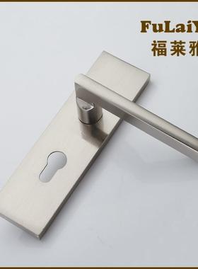 福莱门锁F103104门锁舌单门锁酒店防盗门不锈钢门锁GOZ机雅械锁