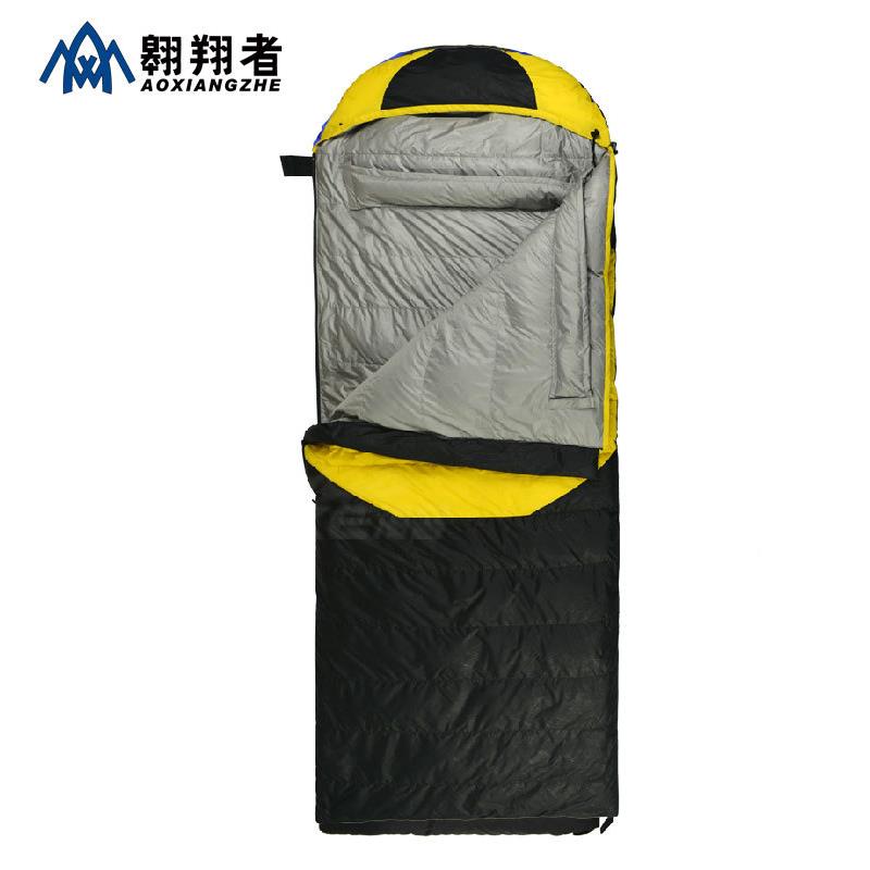 AXZ-yrps羽绒睡式袋户外野营加厚保暖信封携午休件量大一优惠便防
