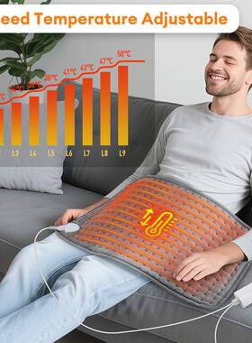 跨境爆控款102406理疗加热垫智部能电热敷肩颈腰垫温坐定时发热垫