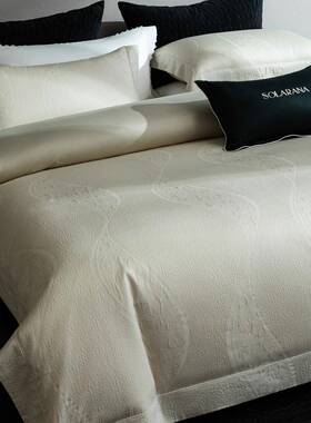 意品式高定宫廷奢浮光锦寝2025010S具床超细旦丝棉磨毛天四件套米