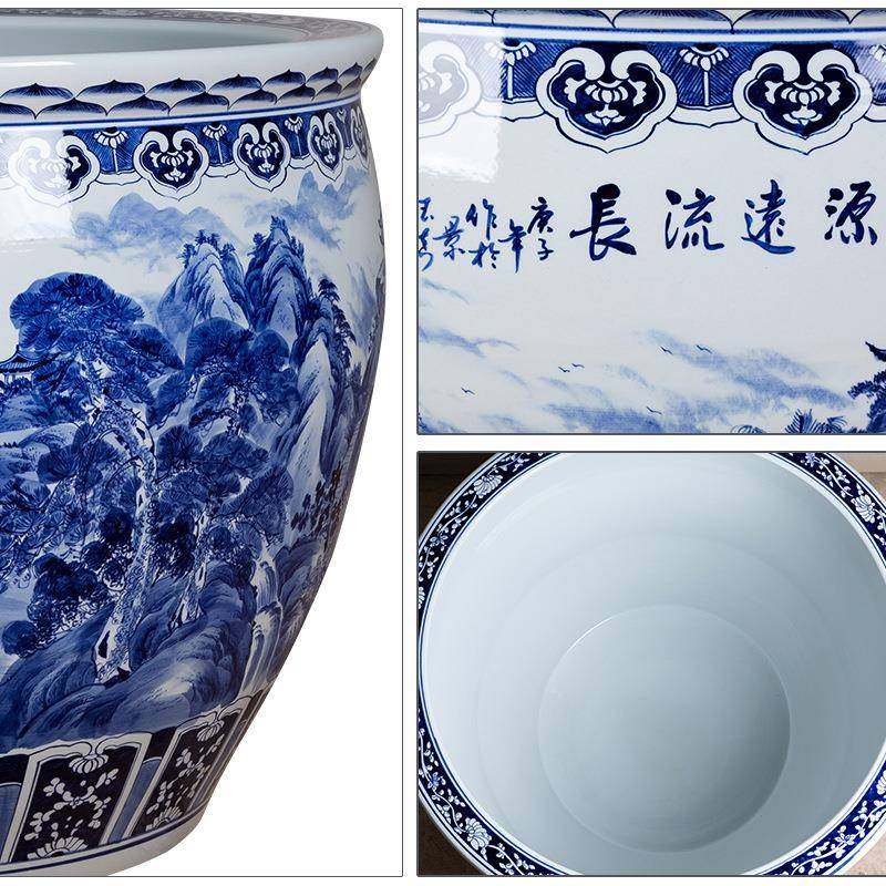 陶鱼654缸青花鲤山水阳台睡莲号荷花锦瓷乌龟盆庭院种树大缸特大,农机/农具/农膜,其它农用工具,淘宝优惠券,粉丝福利购,淘宝优惠卷