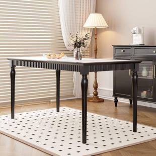 复岩古板桌家用小户型实木205新款 长方形中2古饭餐桌1688中古风