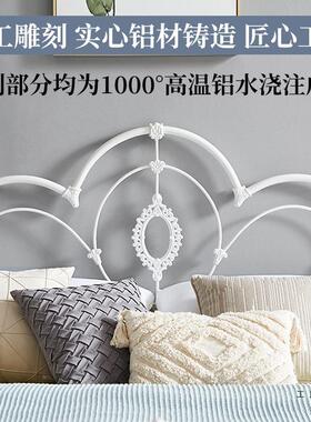 欧1.F9659HJM5米铁床1.8卧室法.式床双人大床白色奶艺油风公主12