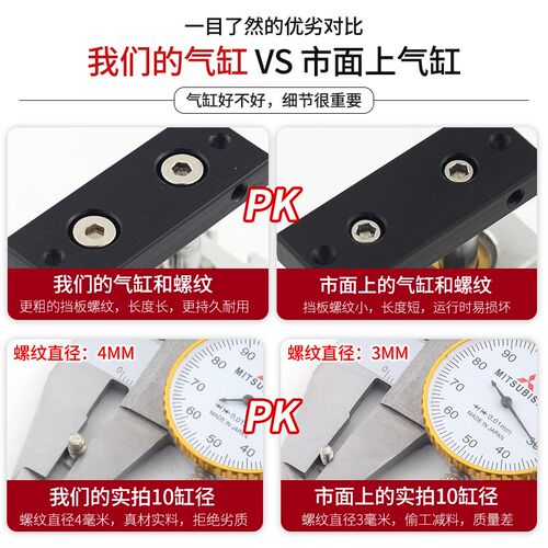 TN双轴双杆气缸小型气动10*16*20X25X32X40X50-30/75/80/90/100-S