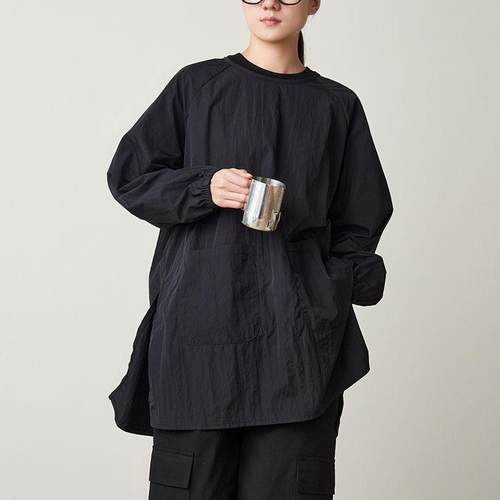 防泼水长袖罩衣理发师宠物咖啡饭店画画大褂定制logo厨房围裙男女