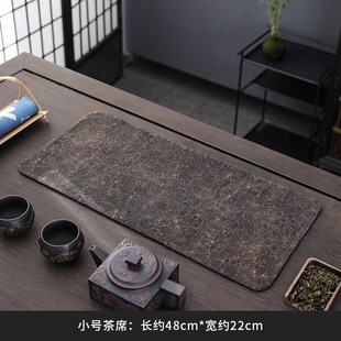 柞蚕丝茶席老料香云纱干泡t垫真丝布艺茶垫隔热垫茶道桌旗家用茶