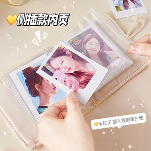 高颜值玫瑰花一宫格小ins寸清新爱活页小册相册3收纳册卡卡豆迷你