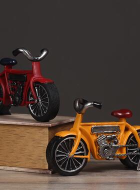 直销新款复古自行车模型摆件家居橱窗装饰桌面摆设餐厅酒柜咖啡厅