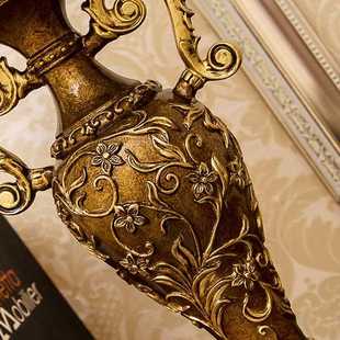 直销新款欧式复古台灯卧室结婚庆美式布艺台灯婚房客厅仿古床头柜