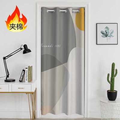 新款直销保温门帘卡通免打孔门帘空调房试衣间挡风保暖隔断遮挡帘