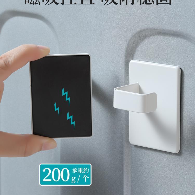 新款直销日式磁铁吸附挂钩横竖两用洗衣机衣架收纳钩冰箱吸磁多用