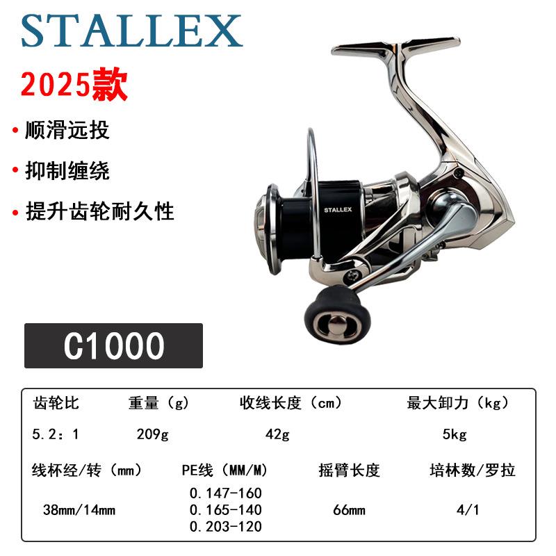 新款直销金属摇臂防炸线路亚雷强滑路全鱼线轮打黑纺车轮一个起批