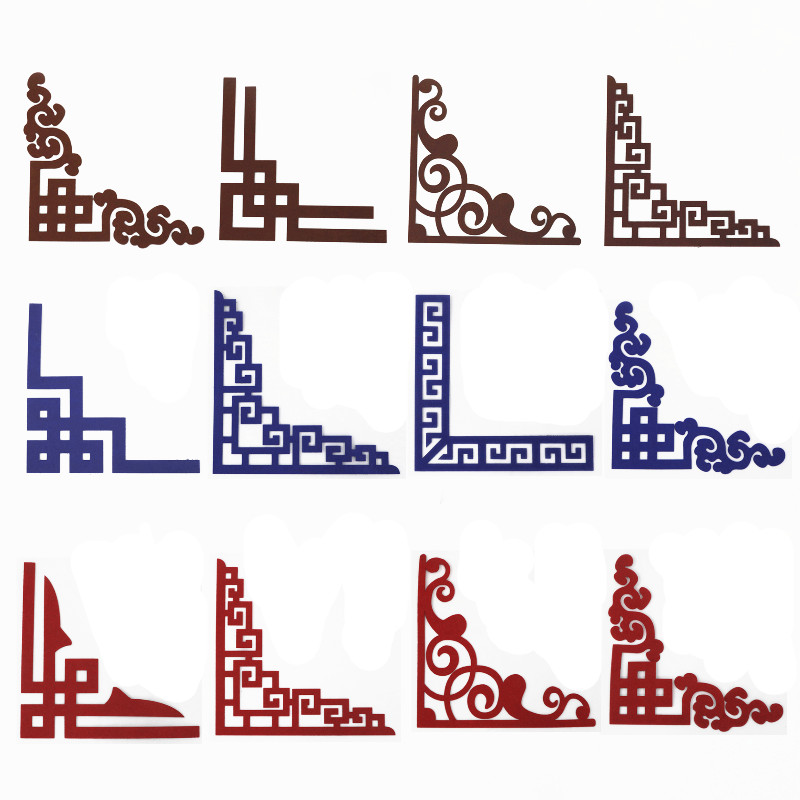 青花中国风墙面布置装饰材料