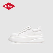 Cooper时尚 春季 百搭小白鞋 Lee 女款 2026新款 加绒保暖低帮休闲板鞋