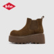 Lee Cooper厚底切尔西靴女2025新款 复古美拉德短靴增高百搭烟筒靴