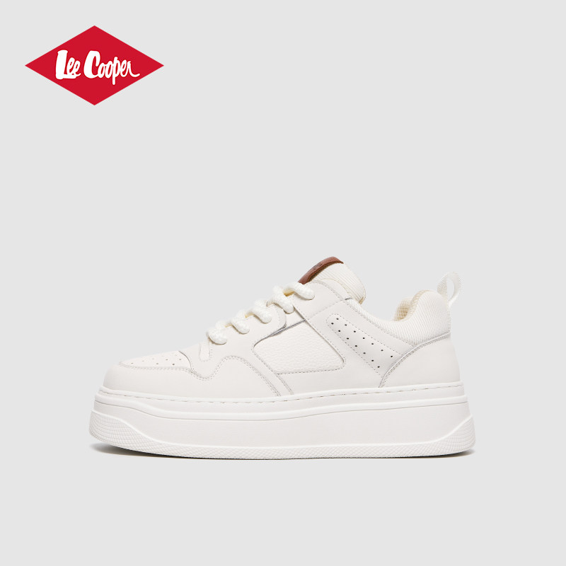 Lee Cooper小白鞋男2025秋冬新款板鞋百搭潮鞋厚底增高