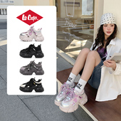 女潮酷2026新款 轻便休闲运动鞋 时尚 leecooper厚底增高老爹鞋 鞋 子