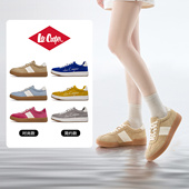 真皮复古撞色百搭舒适平底德训鞋 Lee 2026新款 春季 Cooper板鞋 女款