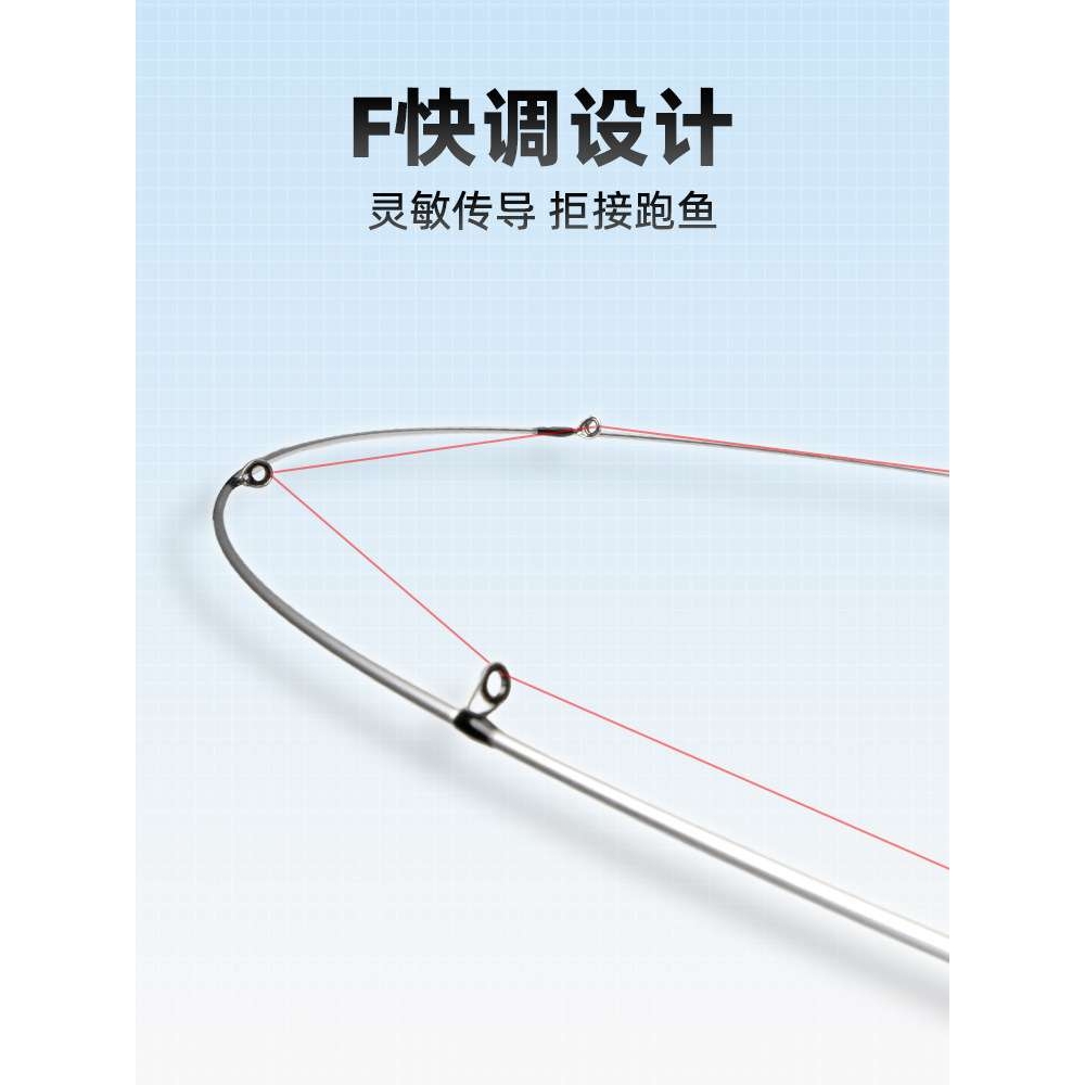 银鲈超轻实心碳素马口路亚竿1.8米UL超软竿稍远投白条钓鱼杆跨境