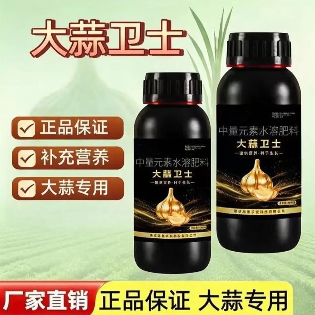 大蒜卫士叶片肥厚浓绿植株健壮改善品质大蒜种植专用肥料满丰祥