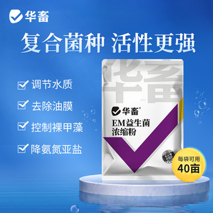 华畜EM菌浓缩粉发酵菌水产养殖专用复合芽孢杆菌有益生菌原种液