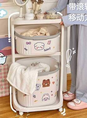 浴室脏衣篮推车置物脏衣衣手F96768T9篓卫生间脏衣服洗间收纳架架