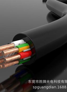 1500万高速对折拖链线缆244-16*XSU9C耐折弯PVC环保护A次ROHS套耐