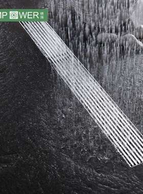 厂家销直4不锈钢地漏卫生间淋浴3房线形H-T060FX长地漏酒店0工程