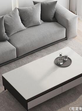 网红桌垫皮革书桌餐防7vy3sqKH水防油电脑茶p几白色桌桌枱v面c桌